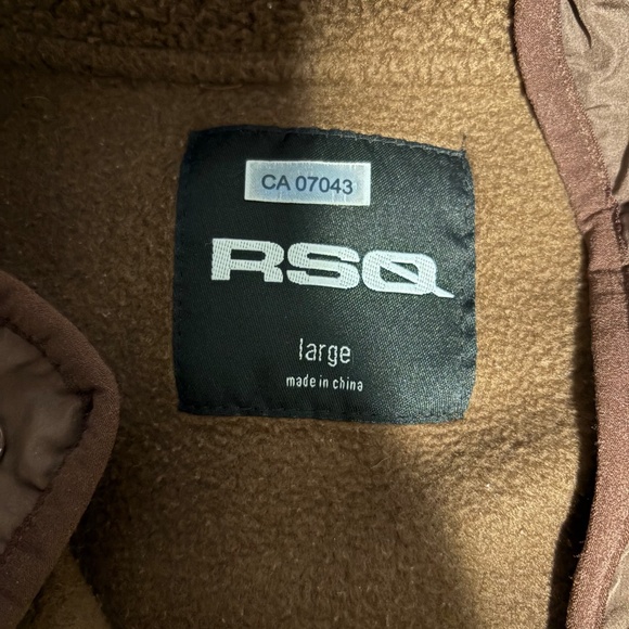🤎 Brown Fleece Snap Pullover | RSQ | Size L 🤎 - Picture 3 of 3